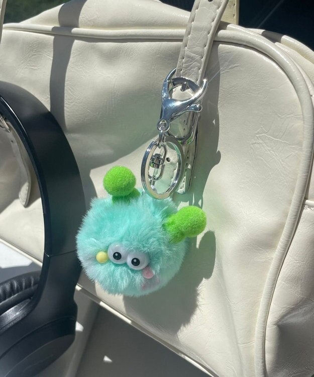 WEGO ミニおめかしモンスターぬいぐるみキーホルダー グリーンその他