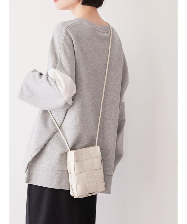 AMERICAN HOLIC 編み込みショルダーミニＢＡＧ Ivory