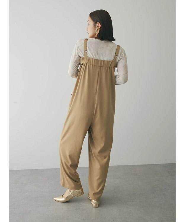 Green Parks armonia. ハイライズドサロペットパンツ Beige