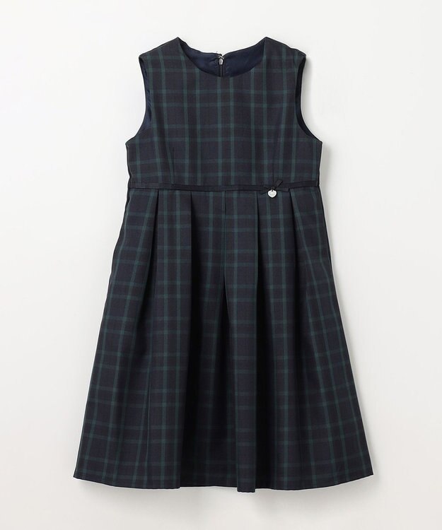 ANY KIDS チェック ジャンパースカート ブラックウォッチ