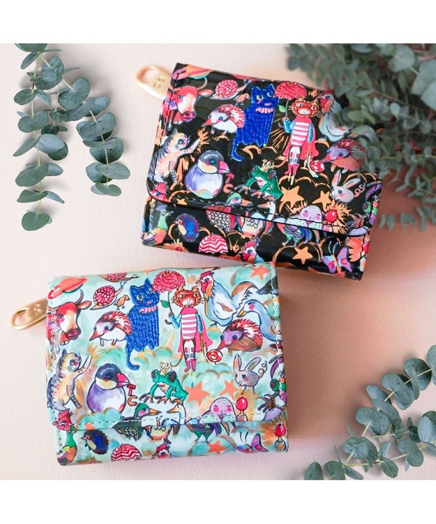 森のどうぶつたち ミニ財布 折り財布 / tsumori chisato CARRY 森のどうぶつたち ミニ財布 折り財布 / tsumori chisato CARRY