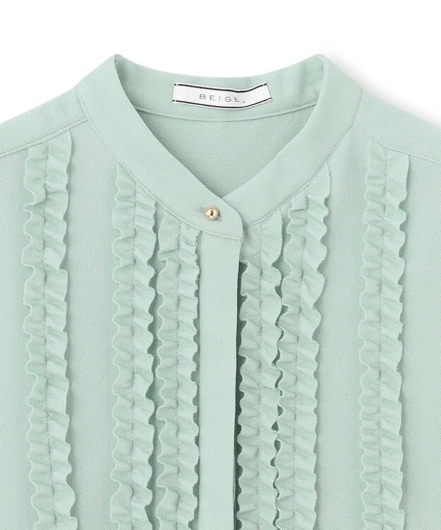 BEIGE， PALAIS / フリルブラウス Mint