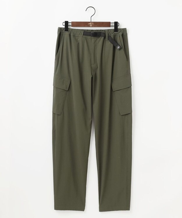 JOSEPH ABBOUD MOUNTAIN 【2wayストレッチ/軽量/ECO撥水】ナイロンリップ2wayストレッチ トレッキングカーゴパンツ カーキ系