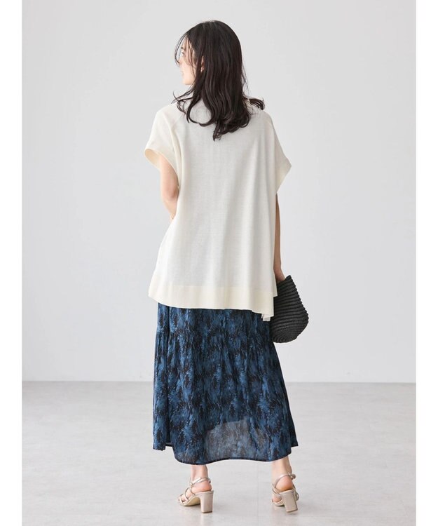 AMERICAN HOLIC 接触冷感Ｖネックニットカーディガン Ivory