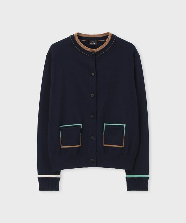 Paul Smith アクセントカラー カーディガン ネイビー