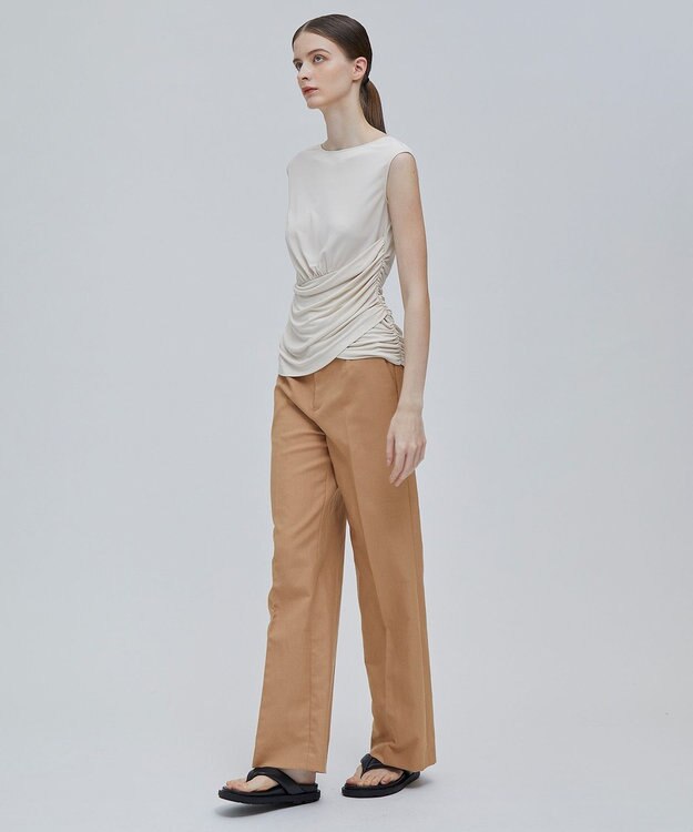 BEIGE， CLAUDE / ワイドストレートパンツ Camel