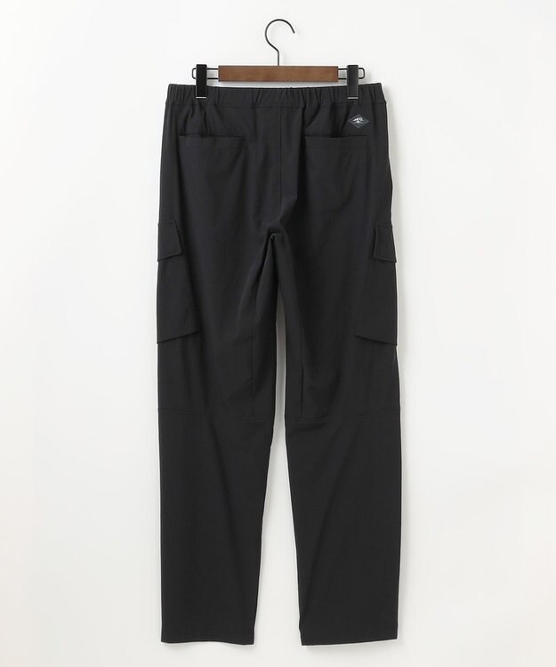 JOSEPH ABBOUD MOUNTAIN 【2wayストレッチ/軽量/ECO撥水】ナイロンリップ2wayストレッチ トレッキングカーゴパンツ ブラック系