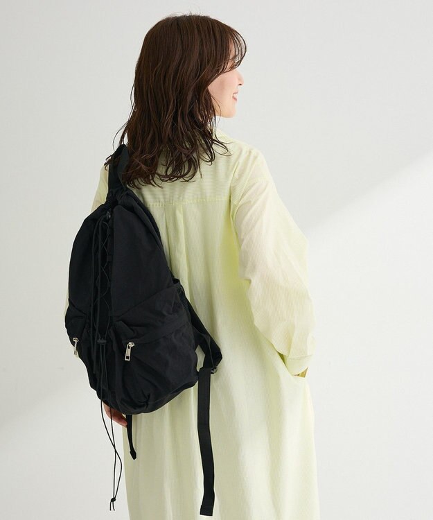 Green Parks ＵＶカットシャツワンピース Stripe Yellow