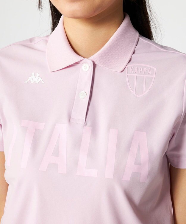 FILA GOLF／marie claire 【Kappa】半袖ポロシャツ ピンク