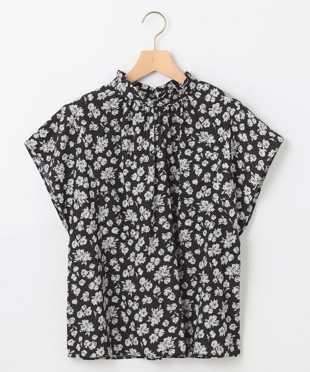 組曲 S 【前後着用可】ギャザーライトデシン ブラウス スプレーブラック系5