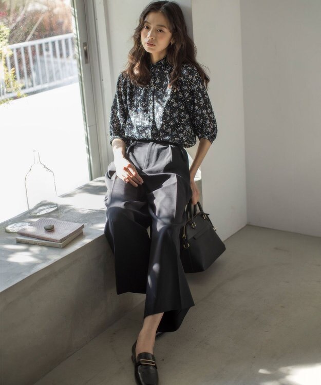 組曲 【ショルダーベルト付き】ボストンハンドバッグ ブラック系