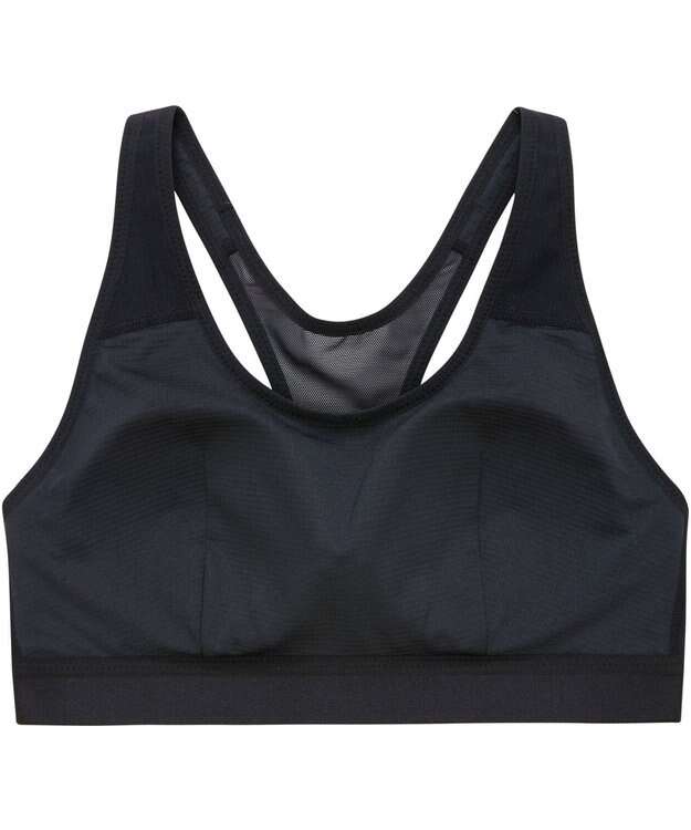 CW-X 【WOMEN】 CW-X スポーツブラ【高校生対応】 ノンワイヤー スポーツゆれケアブラ 成長期のバストのユレ・ズレをおさえる 吸汗速乾・抗菌防臭性(本体) 部活 トレーニング ジョギング ガールズ HTY024 /ワコール ブラック