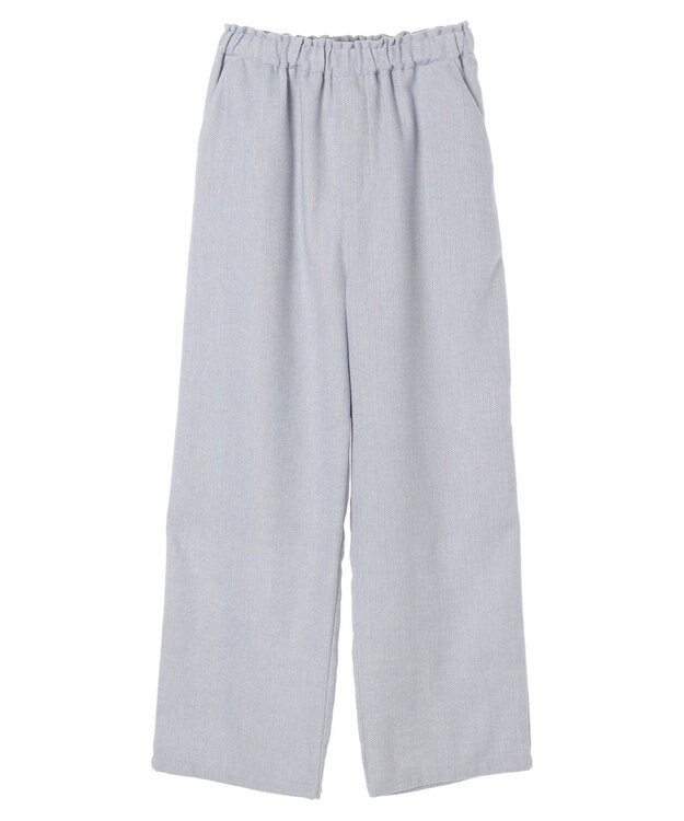 earth music&ecology ヘリンボーンイージーパンツ Light Gray