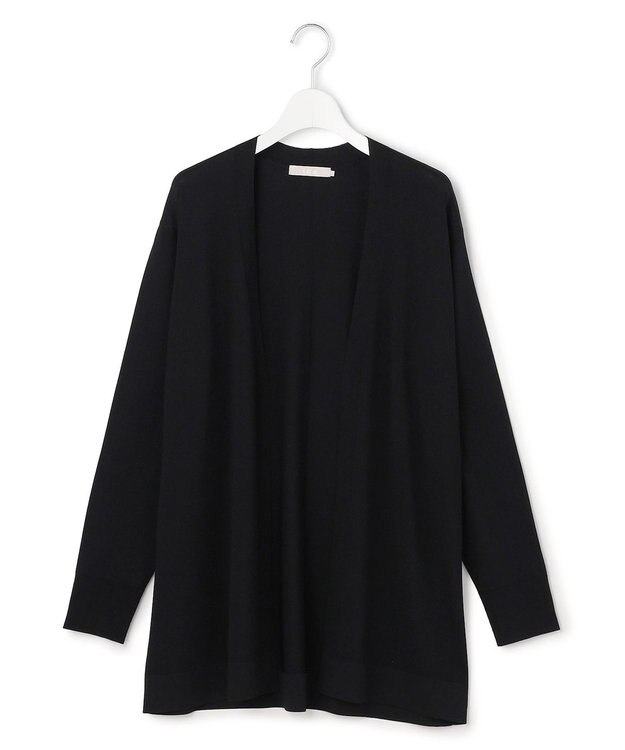 ICB L 【先行予約】 シンセティックハイゲージ ロングカーディガン ブラック