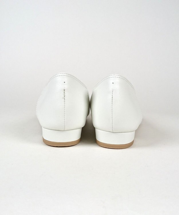 Dominic3 編み込みメッシュ ソフトパンプス ホワイト