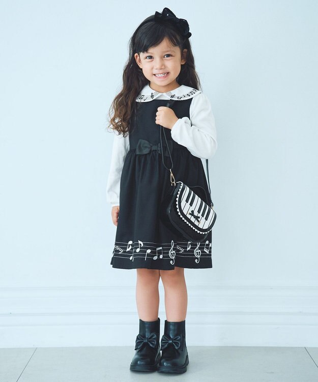 ANY KIDS メロディジャンパースカート ブラック