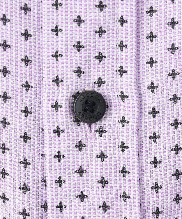 JOSEPH ABBOUD 【ビジネスシーンに最適・サステイナブル】ソアロンンシャンブレープリント 半袖 シャツ ライラック系5