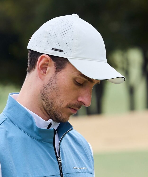 ZERO HALLIBURTON 【快適フィット】メタリックロゴキャップ 85063 ホワイト