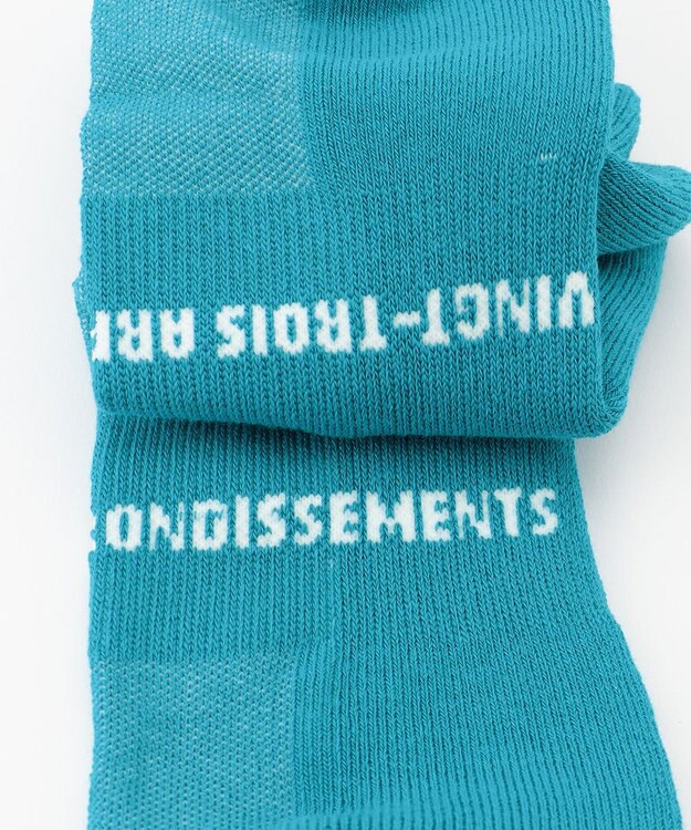 23区GOLF 【MEN】】ショート丈 ソックス ターコイズブルー系