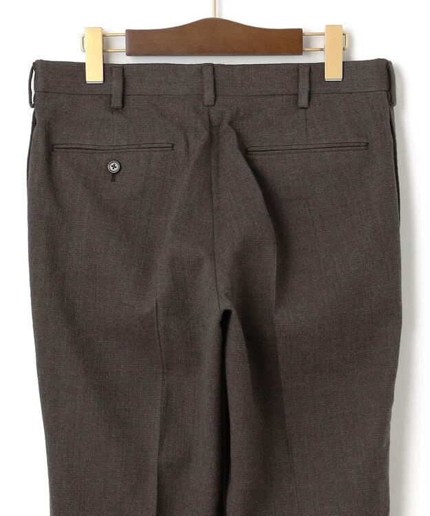 J.PRESS MEN 【J.PRESS MOVING / セットアップ対応】ジャージライク スラックス ダークブラウン系