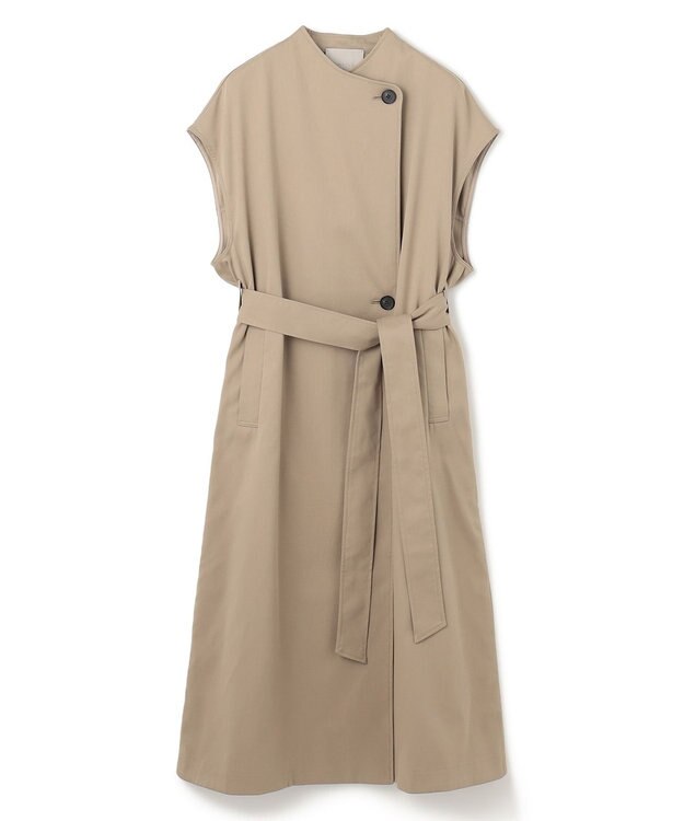 UNFILO スリーブレスコート ベージュ