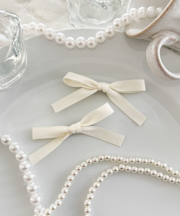 WEGO L2Pナローリボンクリップ オフホワイト