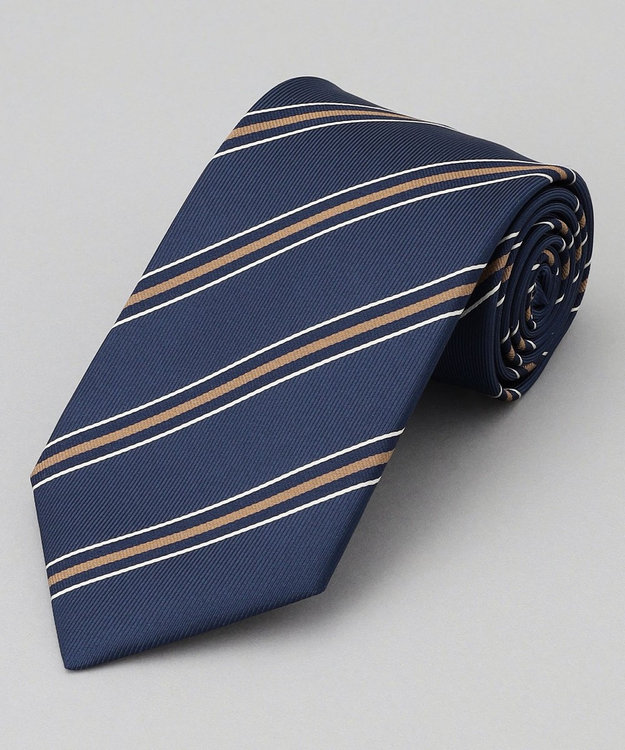 GOTAIRIKU GOTAIRIKU別注【MANTERO/マンテロ】ネクタイ_レジメンタル ネイビー×ブラウン