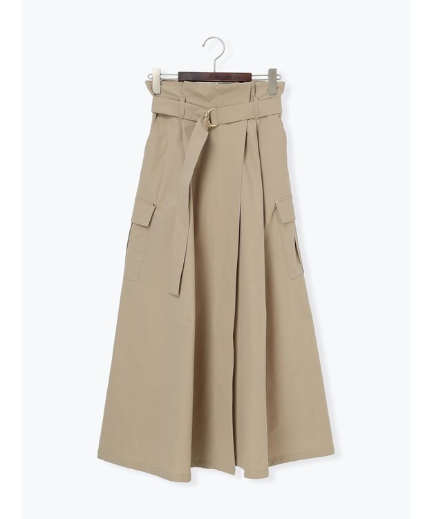 Te chichi カーゴフレアスカート ベージュ