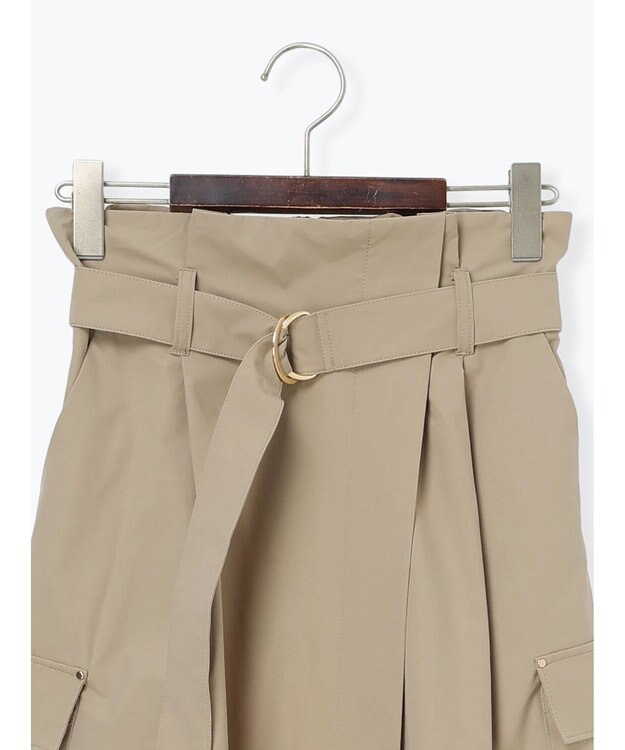 Te chichi カーゴフレアスカート ベージュ