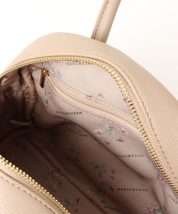 style code 【MERCURYDUO/マーキュリーデュオ】メタルアイレット　ミニボストン ベージュ