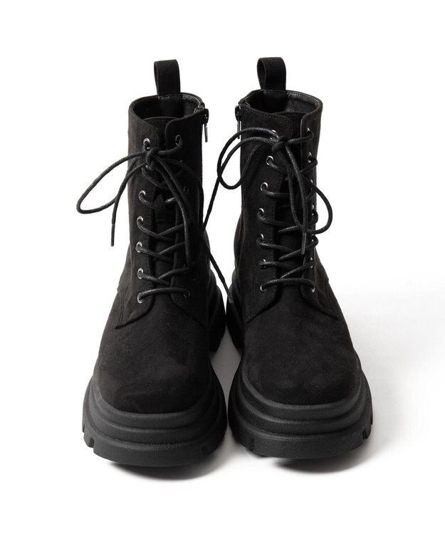 WEGO レースアップショートブーツ ブラックその他