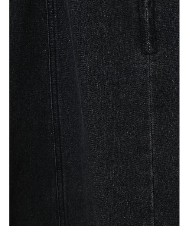 earth music&ecology サイドカットデニムキャミワンピース Black