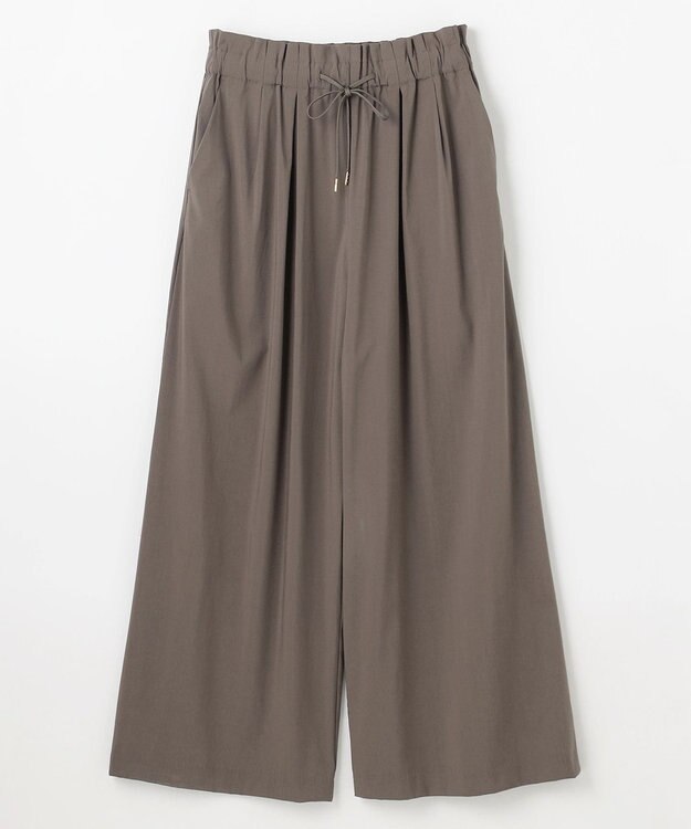 ANY 【新色追加/ウエストゴム】清涼リラックスハイウエストパンツ モカ