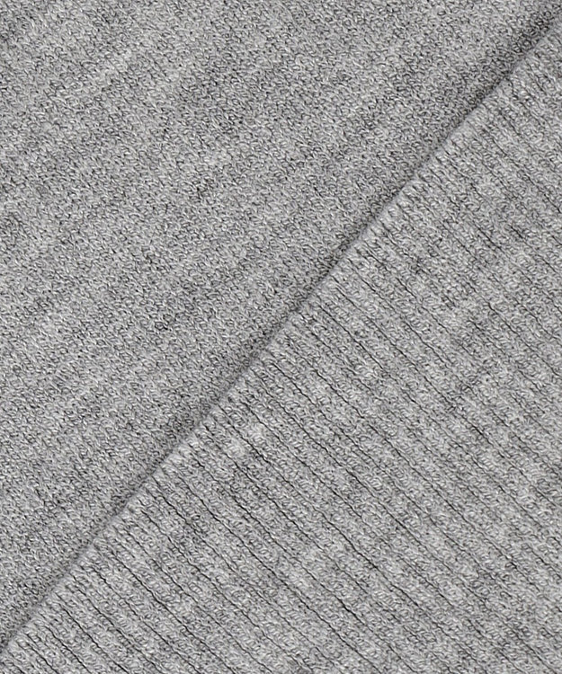 UNFILO スタイルアップニット カーディガン ライトグレー系