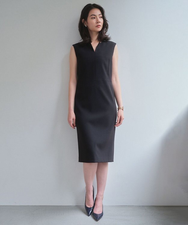 BEIGE， 【セットアップ対応】LUIZA / Iラインワンピース Black