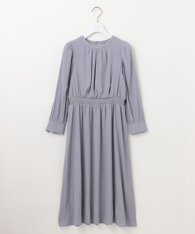 ANY SIS S 【低身長企画】フェミニンギャザー ワンピース ラベンダー