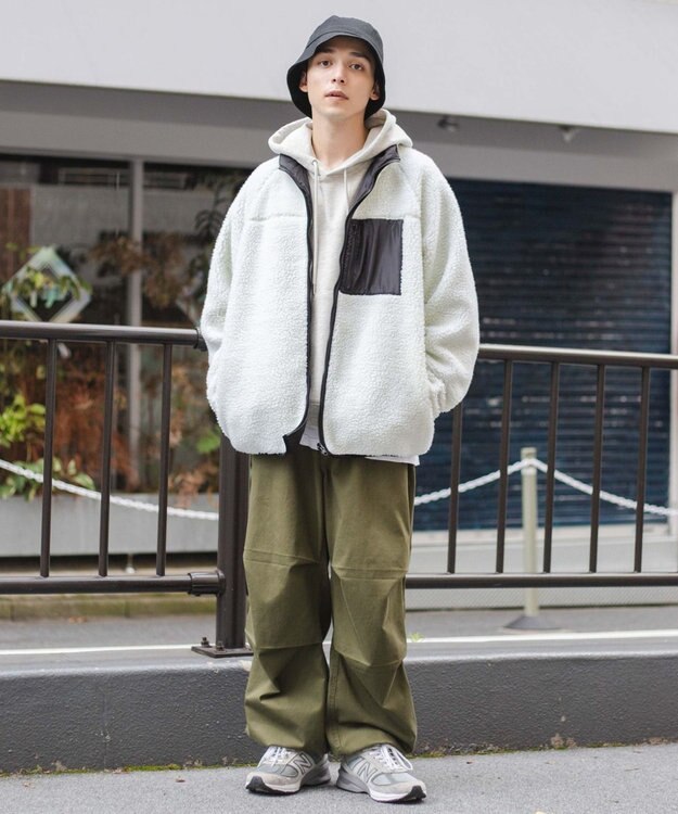 WEGO リバーシブルボアブルゾン ホワイト