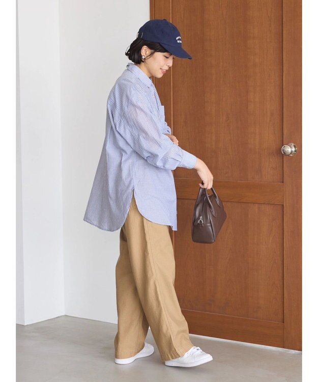 AMERICAN HOLIC 接触冷感Ｗポケットボイルシャツ Stripe