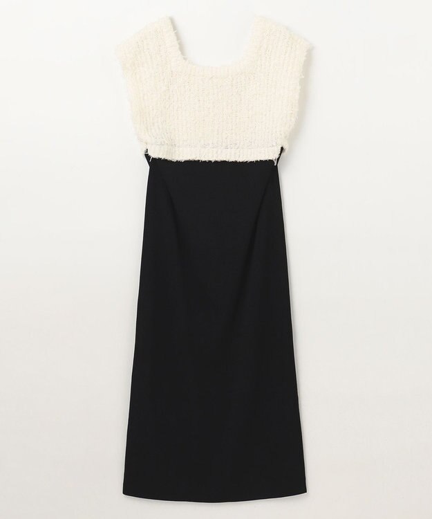 GRACE CONTINENTAL ツイーディーコンビニットワンピース キナリ