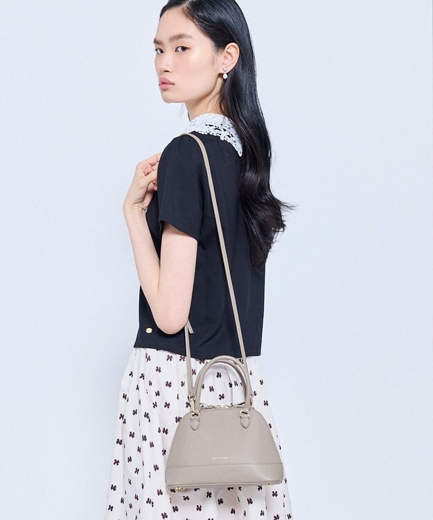 TOCCA LE SOMMET MINI BUGATTI BAG レザーバッグ ベージュ系