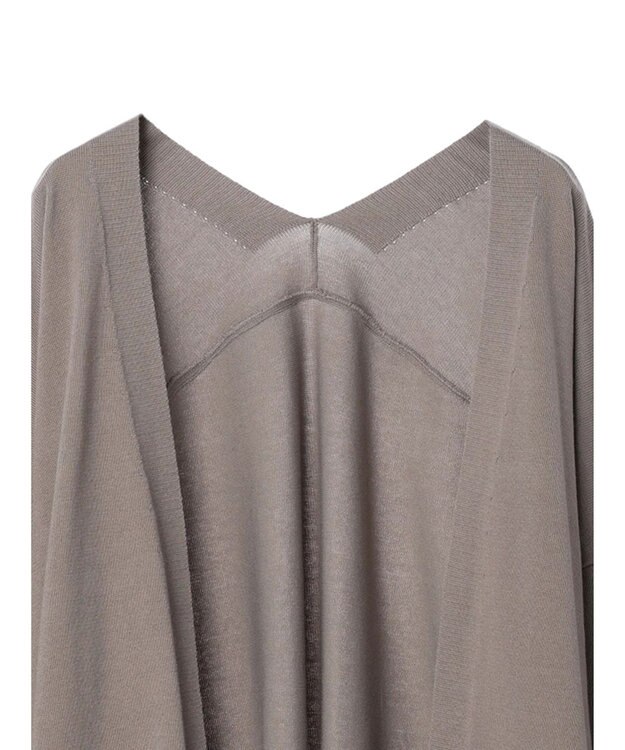 earth music&ecology ニュアンスロングカーディガン Gray Beige