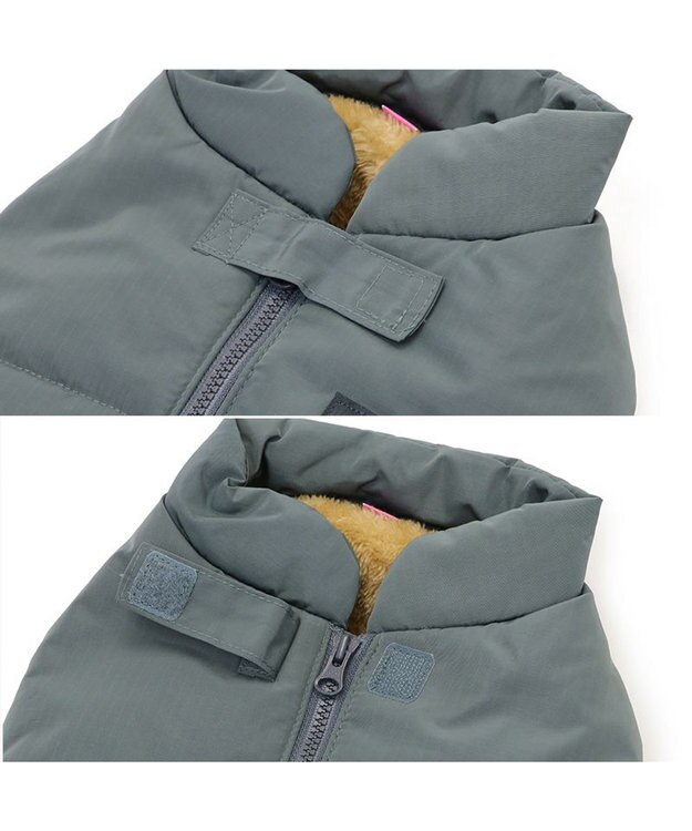 PET PARADISE ペットパラダイス 遠赤外線 綿入りコート  《ブルーグレー 》　中型犬 大型犬 灰