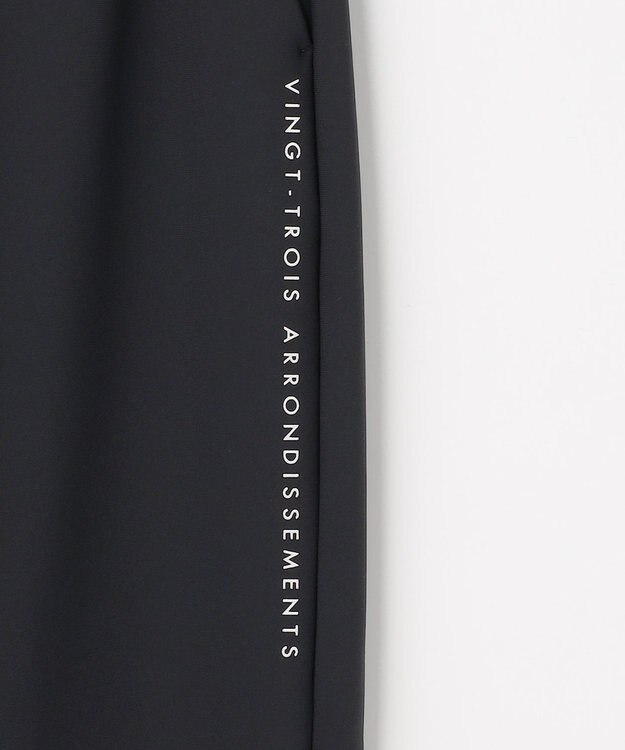 23区GOLF 【WOMEN】トリコットボンディングテーパードパンツ ブラック系