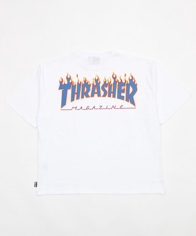 WEGO 【ユニセックス着用ITEM】THRASHER　FRAME　LOGO　T（SS） ホワイト