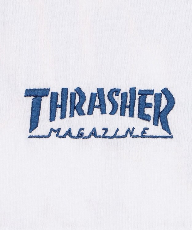 WEGO 【ユニセックス着用ITEM】THRASHER　FRAME　LOGO　T（SS） ホワイト