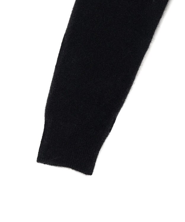 JOSEPH 【洗える】ブラッシュドカシミヤ　ラウンドネックニット Frost/Black