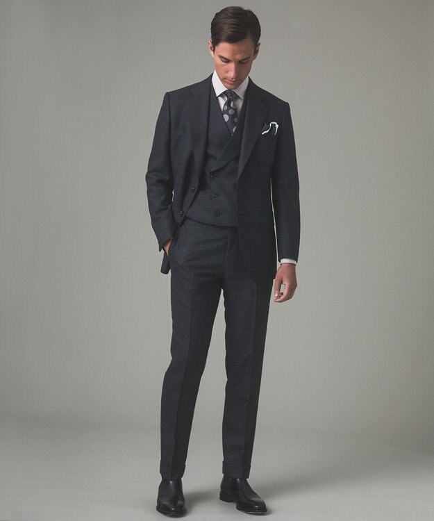 GOTAIRIKU 【ZEGNA/ゼニア】ISLANDFLEECE/アイランドフリース 3ピーススーツ（グレー） グレー系8