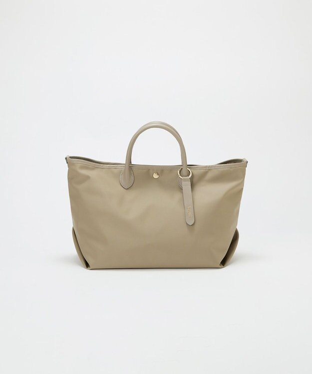 TOPKAPI 【Breath TOPKAPI】ナイロン レザーハンドル シンプル トートバッグ / 軽量 / A4対応 グレージュ