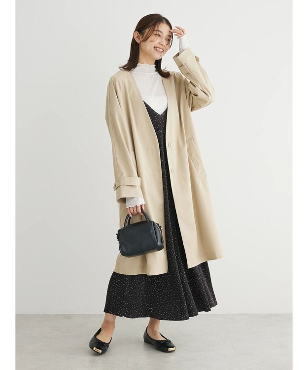 Green Parks 撥水加工　ケア楽着流しコート Beige