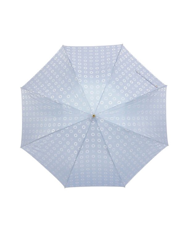 MOONBAT LANVIN en Bleu 長傘 ジャカード×パイピング サックスブルー